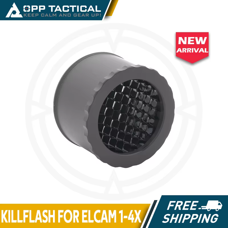 Killflash TECH de aluminio CNC para óptica Elcan 1x/4x