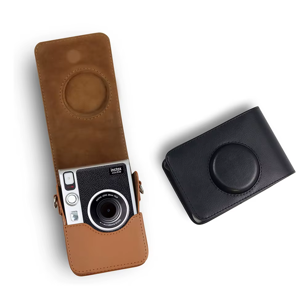 Funda de cuero PU Fujifilm Instax Mini EVO con correa de hombro - imagen 3