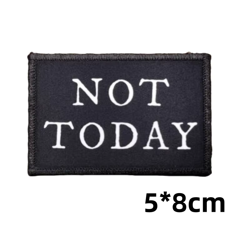 Not Today Parche Táctico Moral Gancho y Bucle – Bandera Militar - imagen 2