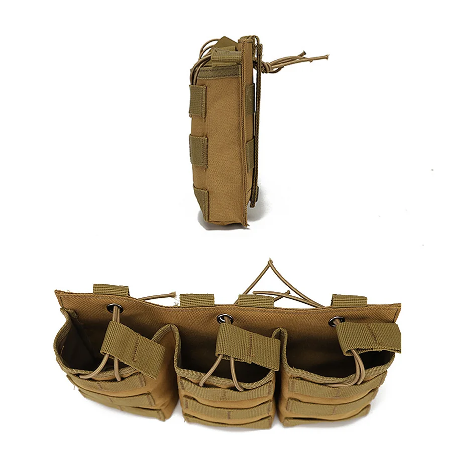 Bolsa MOLLE triple para artículos, radio de mano, almacenamiento AK/M4 - imagen 5