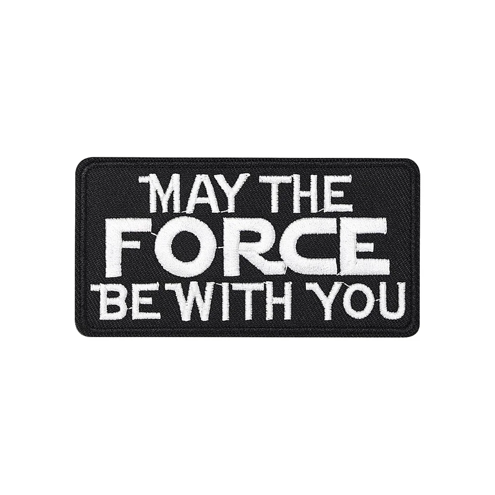 Parche bordado The Force Meme con velcro para MOLLE