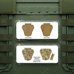 Klaver protector de ingle táctico para outdoor con placas rusas