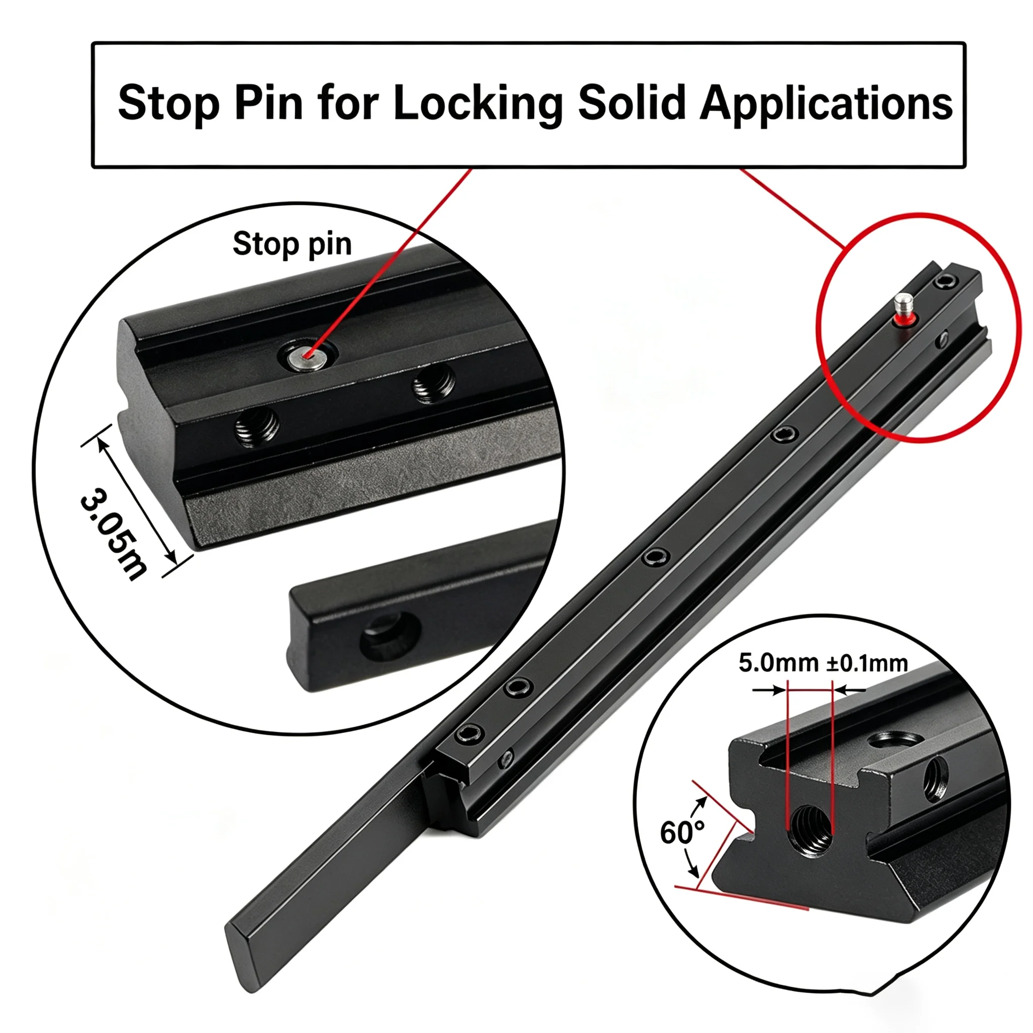 Adaptador Picatinny de 20 mm a cola de milano de 11 mm - imagen 5