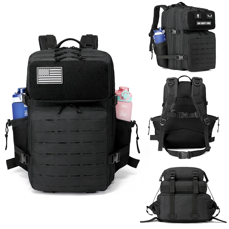 Mochila táctica MOLLE para senderismo con soporte de botella - imagen 5