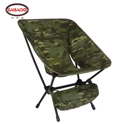 Silla táctica camuflaje ultraligera para camping y supervivencia