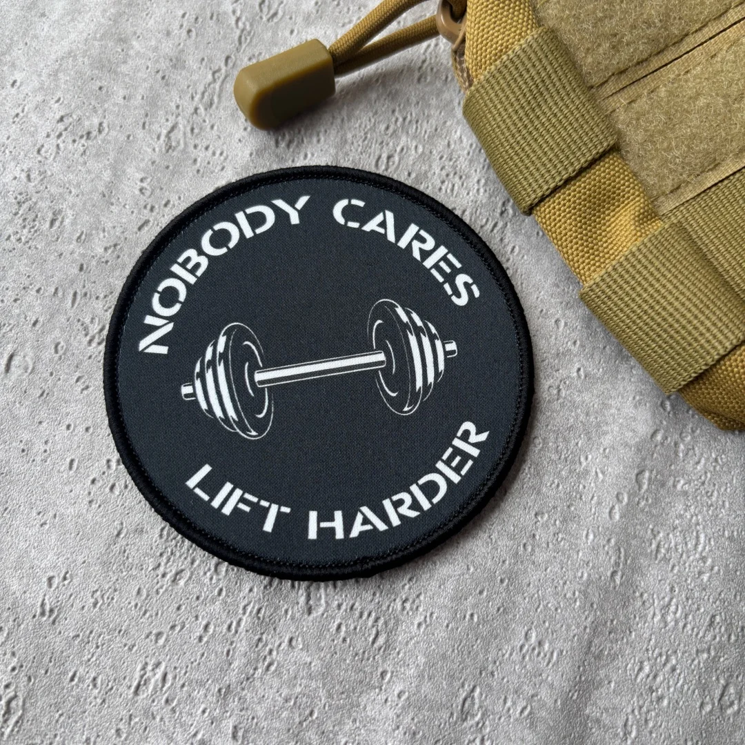 Parche táctico motivacional para gimnasio con gancho y bucle - imagen 4