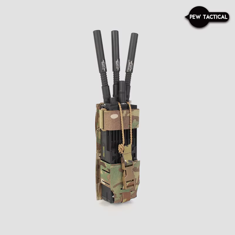 Funda táctica MOLLE para radio PRC152 – Protectora y organizadora - imagen 3