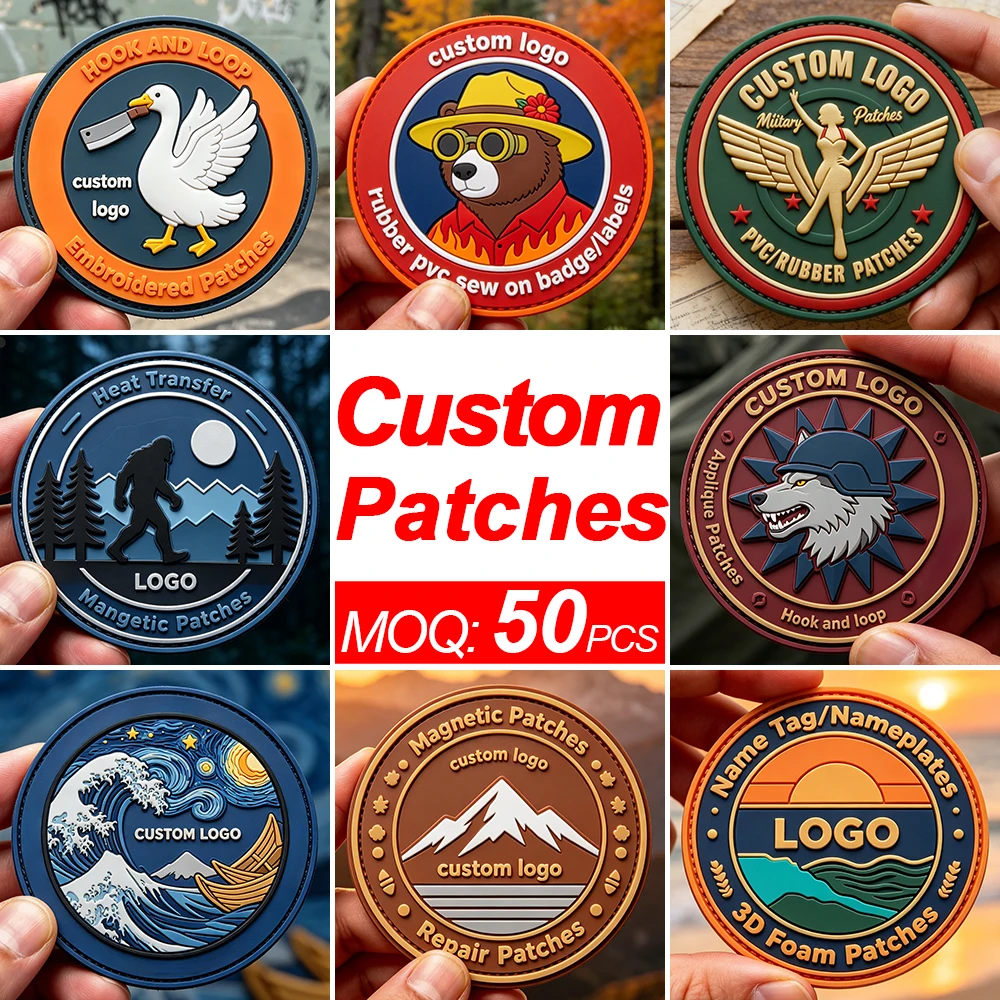 Parche termoadhesivo 3D PVC silicona con logo, etiqueta goma - imagen 2