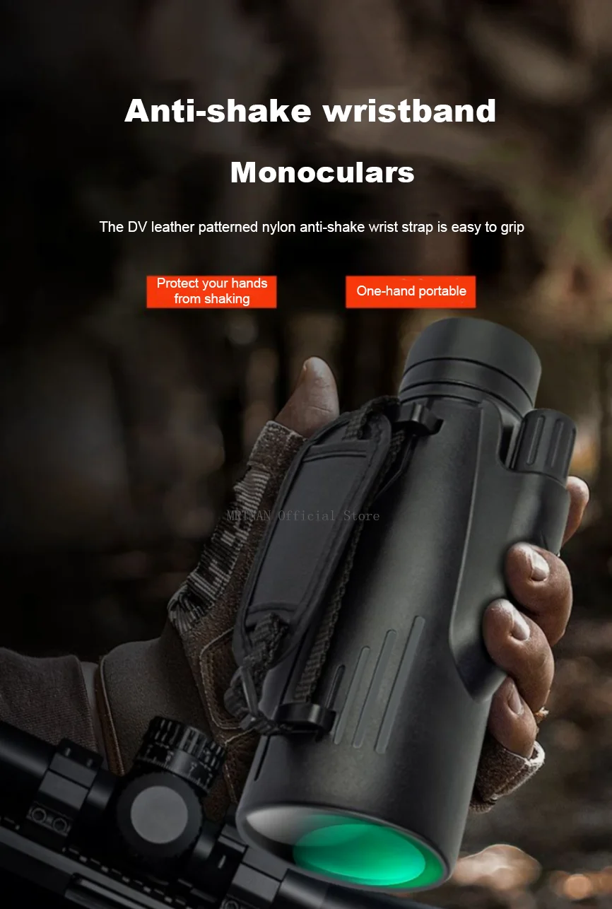 Telescopio monocular 50mm plegable y compacto