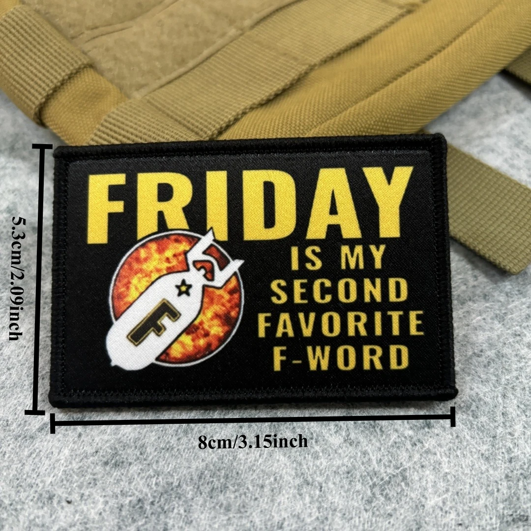 Parche táctico Death Before Dishonor – Brazalete militar Hook & Loop - imagen 5