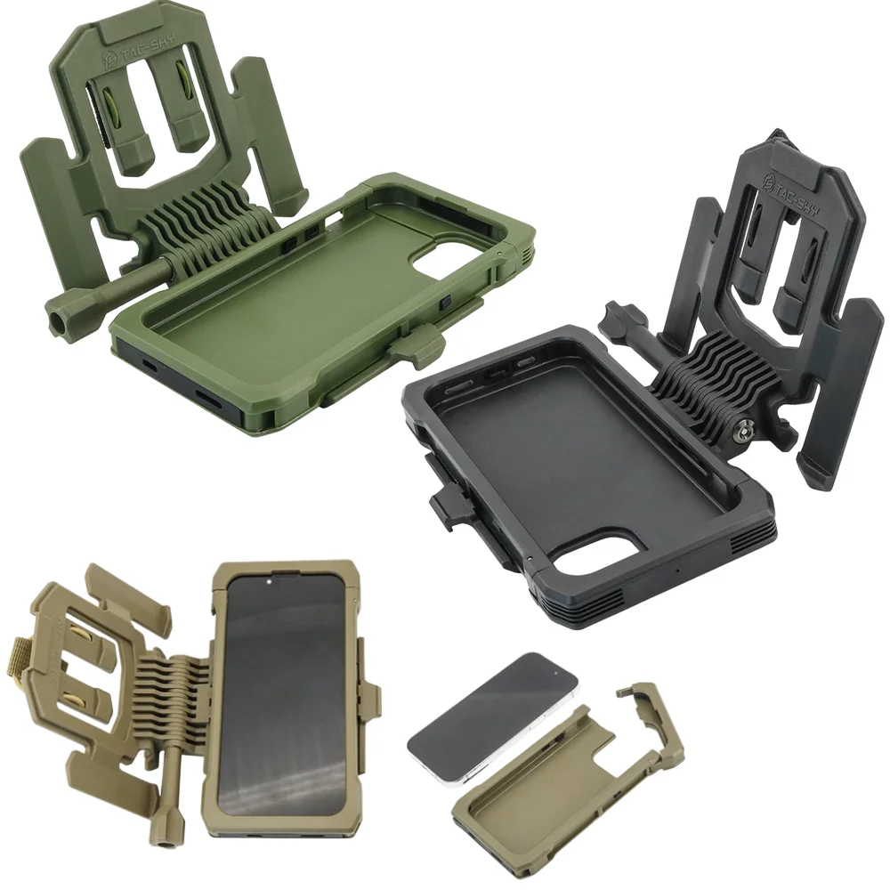 Funda táctica para teléfono con soporte y montaje para chaleco - imagen 3
