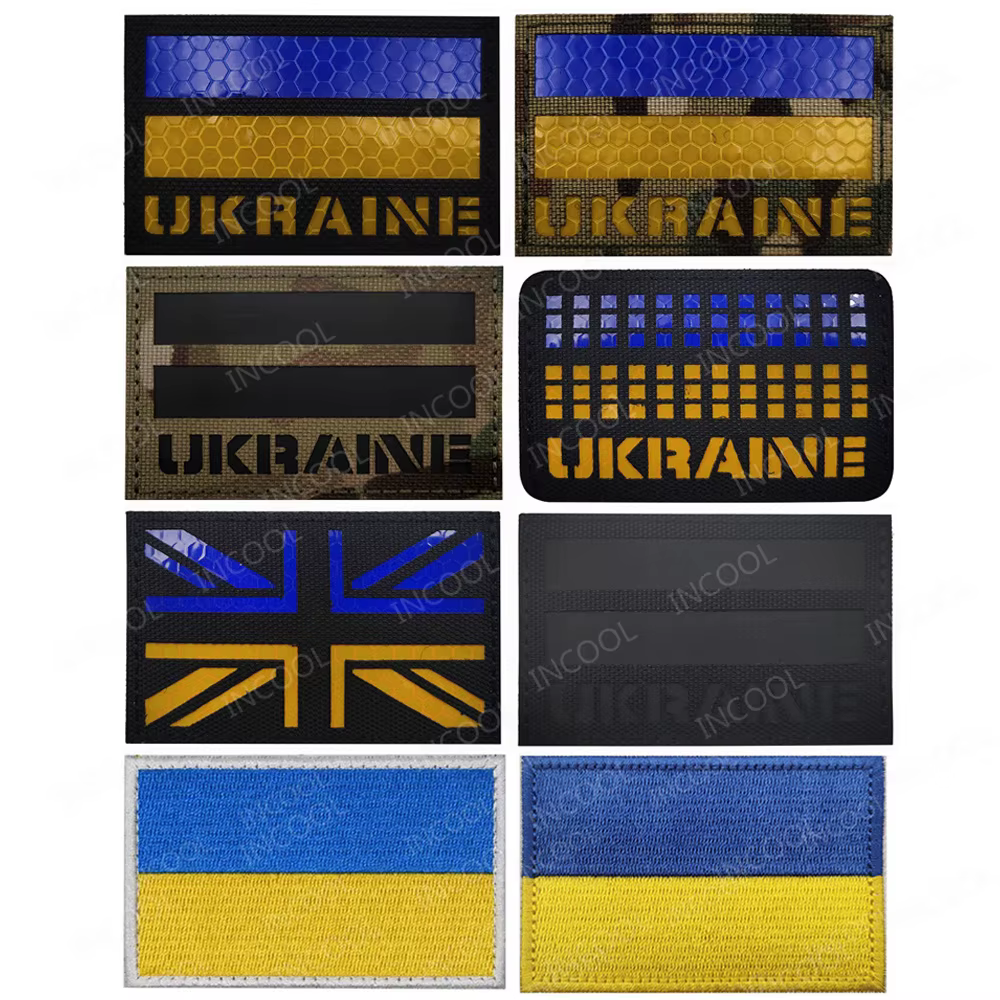 Parche táctico bordado Francotirador Ucraniano reflectante – Tipo Chevron