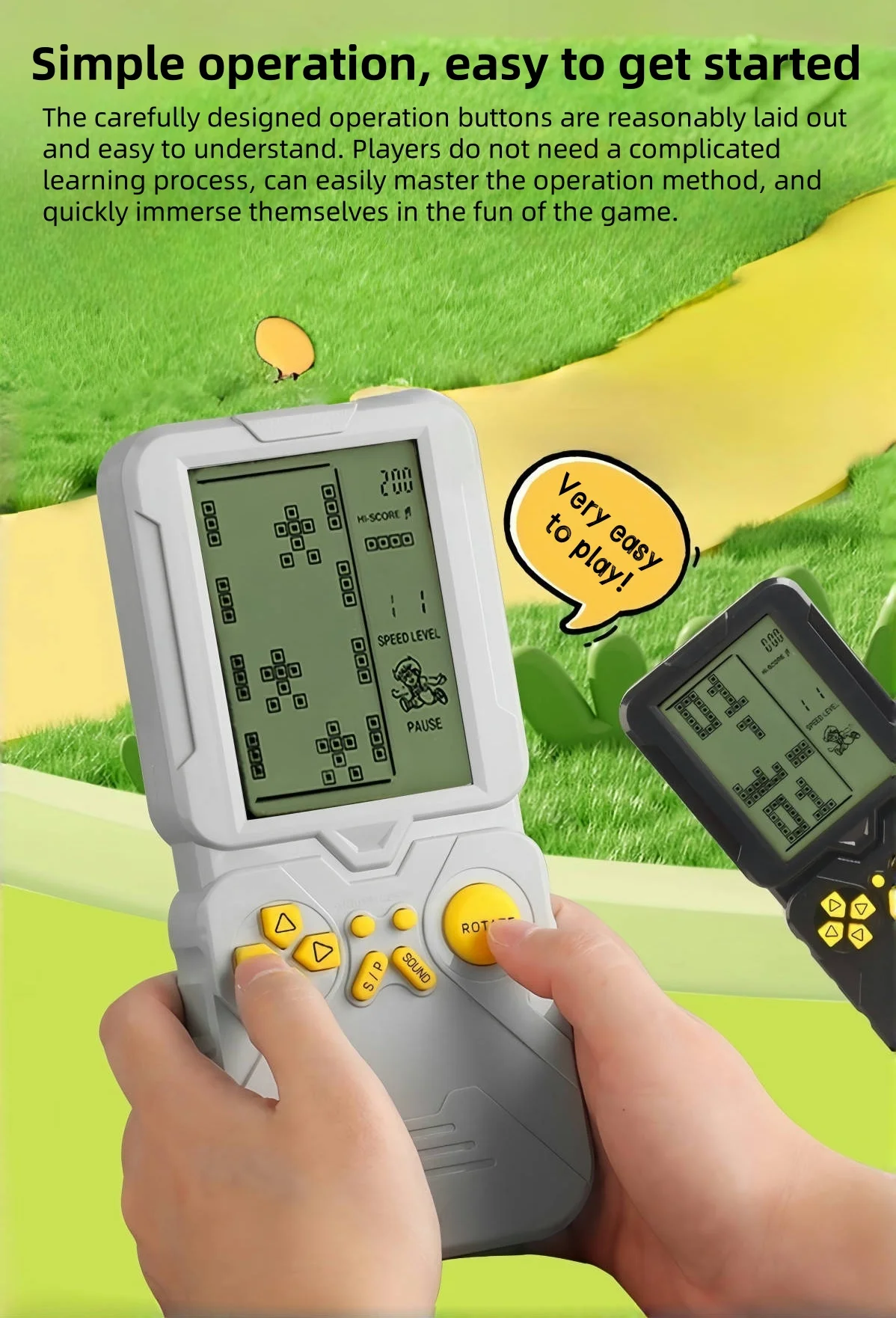 La consola vista desde varios ángulos muestra su diseño ergonómico y colores vibrantes