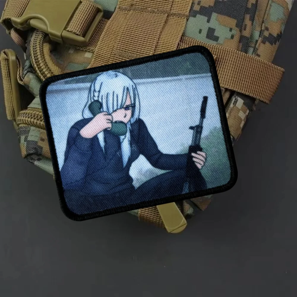 Parche táctico anime militar con velcro para brazalete - imagen 5