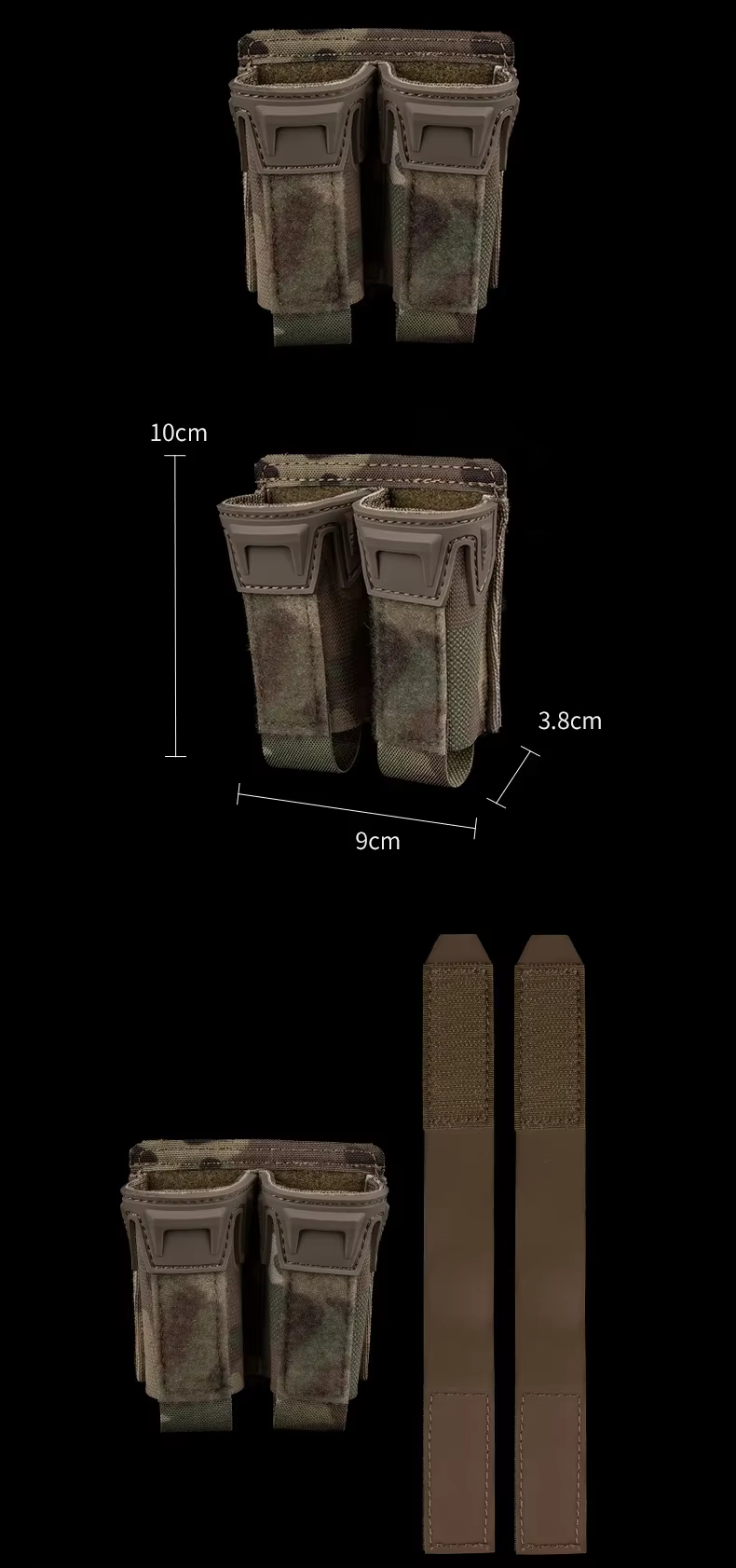 Sistema de bolsa doble con apariencia táctico-militar