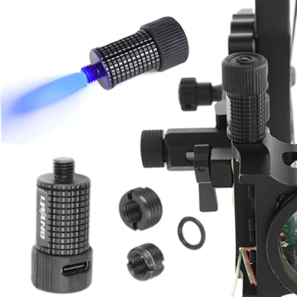 Luz para mira de arco compuesto recargable USB – ajuste universal - imagen 4