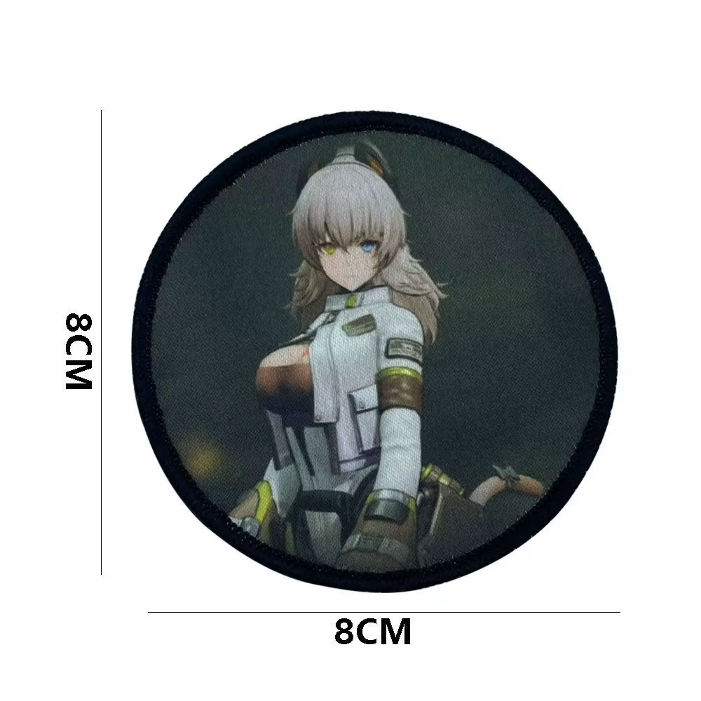 Parches tácticos anime 2D – Insignias adhesivas para mochila - imagen 5