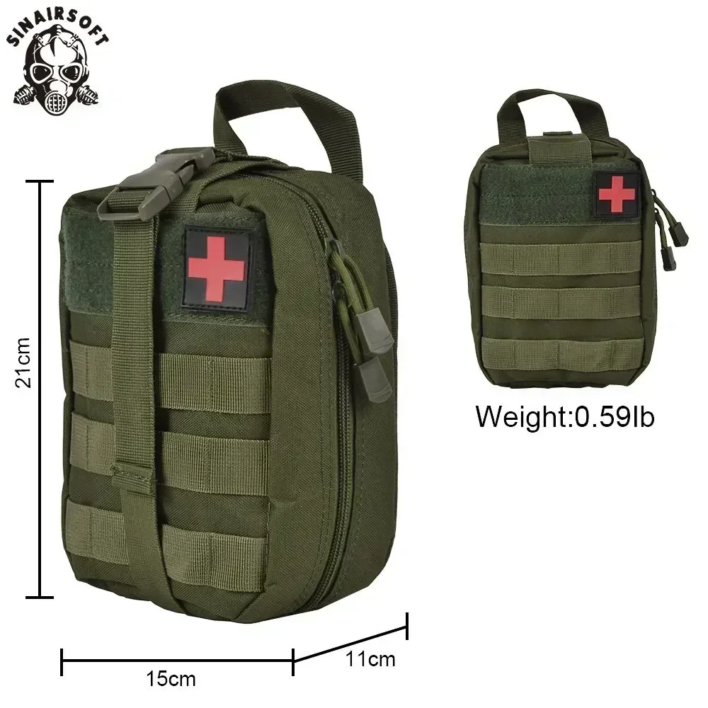 SINAIRSOFT Bolsa Molle Kit Primeros Auxilios Táctico - imagen 3