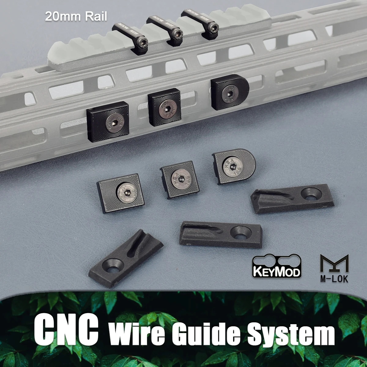 Arson Machine guía de cables CNC para riel MOLLE/M-LOK - imagen 2