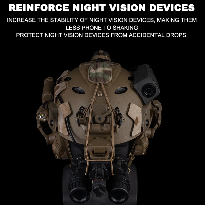 Correa NVG retención casco – Compatible PVS7 PVS14 PVS31 - imagen 2