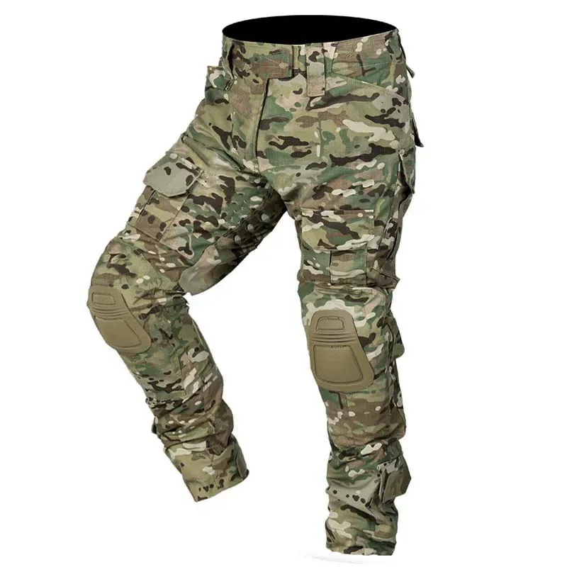 Pantalón táctico Multicam cargo con rodilleras resistente al desgaste - imagen 5