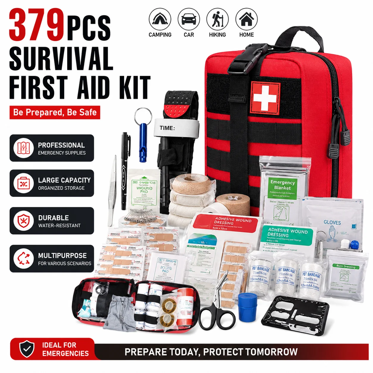 Botiquín IFAK primeros auxilios táctico – Kit emergencia supervivencia - imagen 3