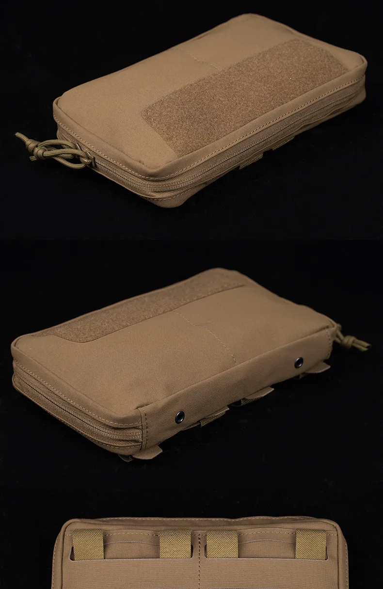 Bolsa colocada en posición lateral sobre chaleco táctico