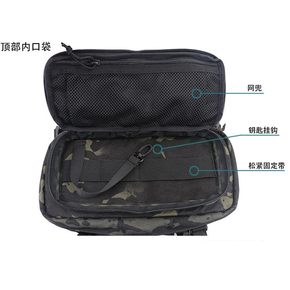 Cinturón táctico MOLLE camuflaje: bolsa de cintura ajustable