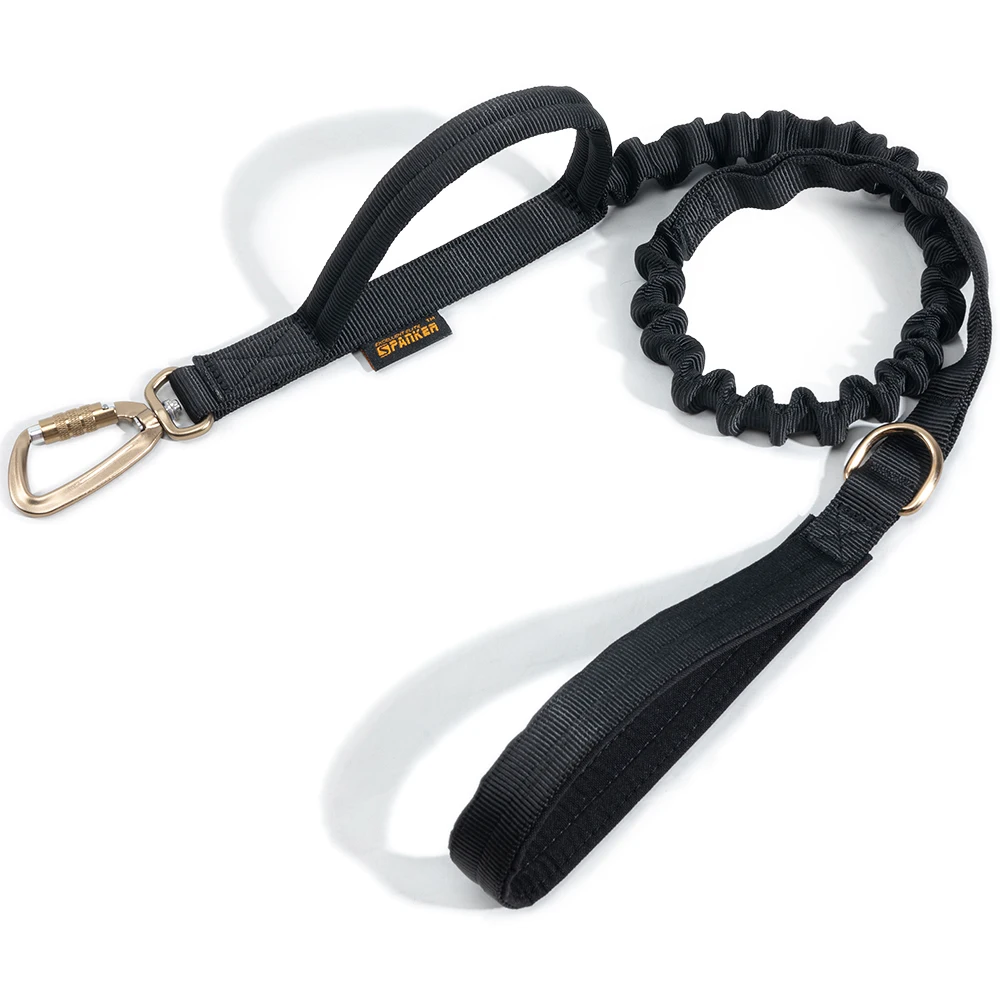 Spanker Correa táctica bungee para perro doble asas liberación rápida - imagen 3