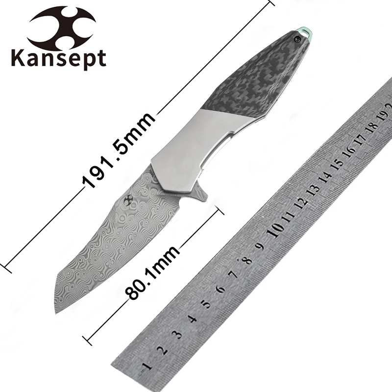 Kansept K1053 Mistaken – Cuchillo plegable de acero premium