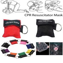 Mascarilla RCP profesional para exteriores, escudo facial y llavero