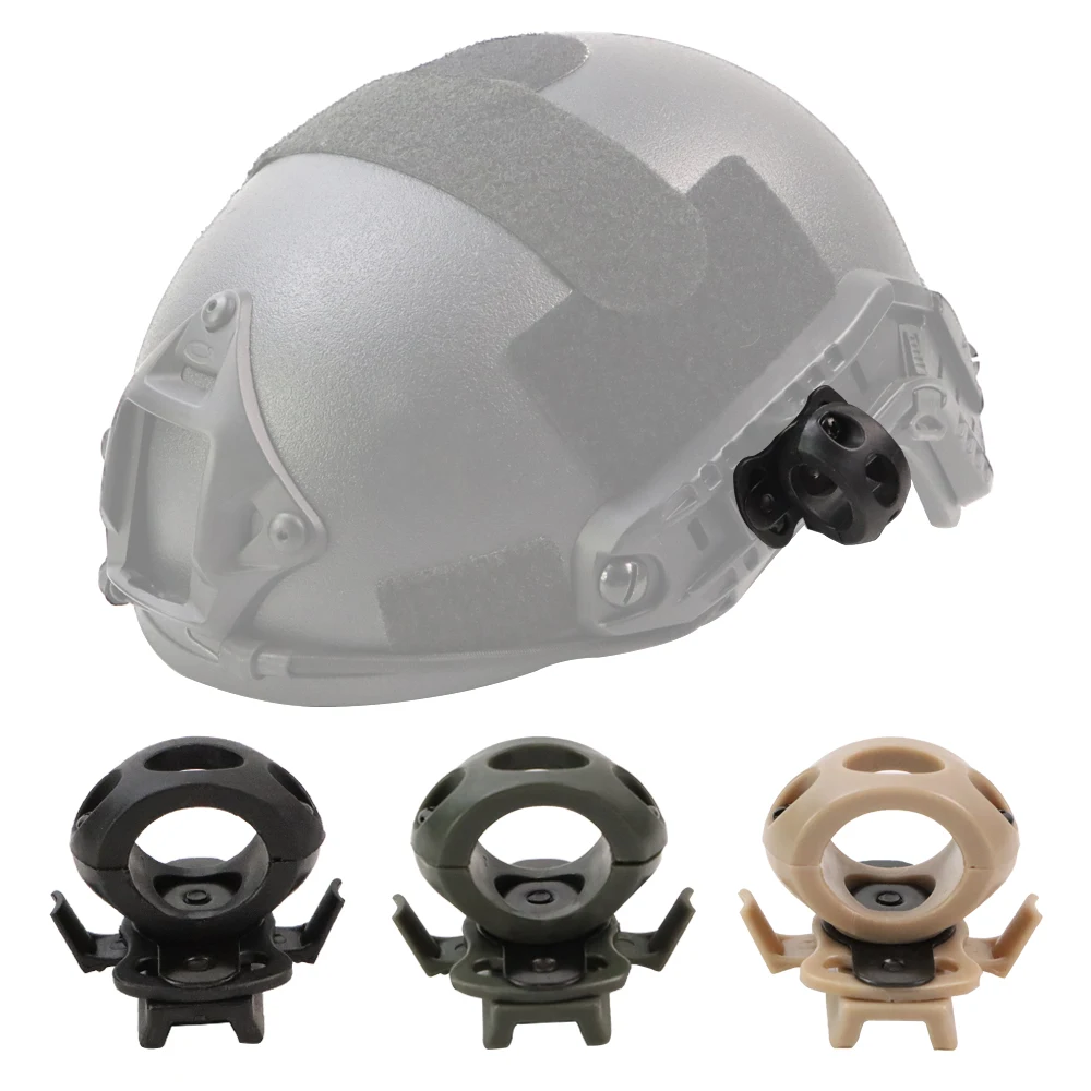 BOOIU Soporte para Linterna Táctica de Casco Fast, Giro 360°
