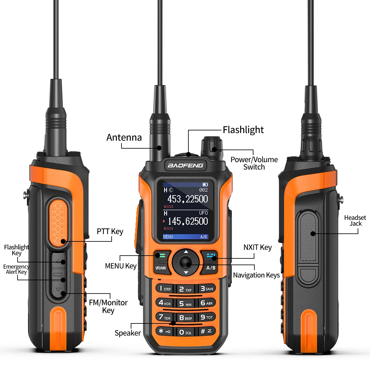 Baofeng UV-21 Pro walkie talkie radioafición resistente al agua USB-C - imagen 5