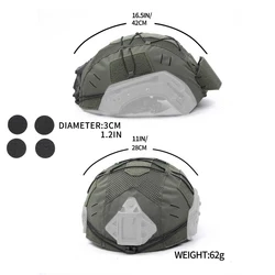 Dmgear Cubierta casco táctico verde airsoft caza
