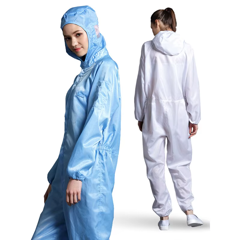 Mono antiestático con capucha – Ropa protección sala limpia - imagen 2
