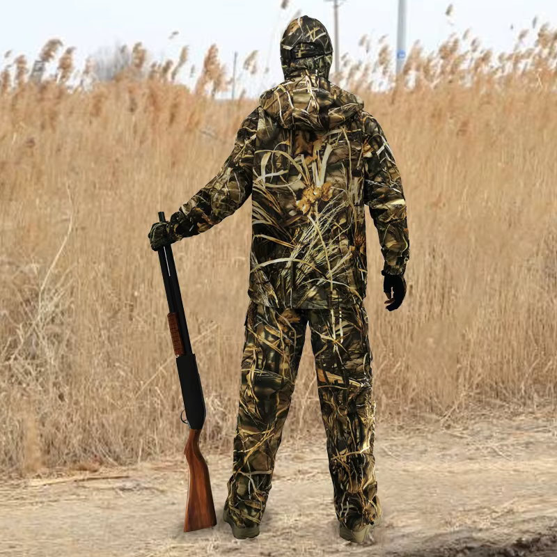 Jeskinman Chaqueta con capucha y pantalon impermeable camuflaje bionico - imagen 4