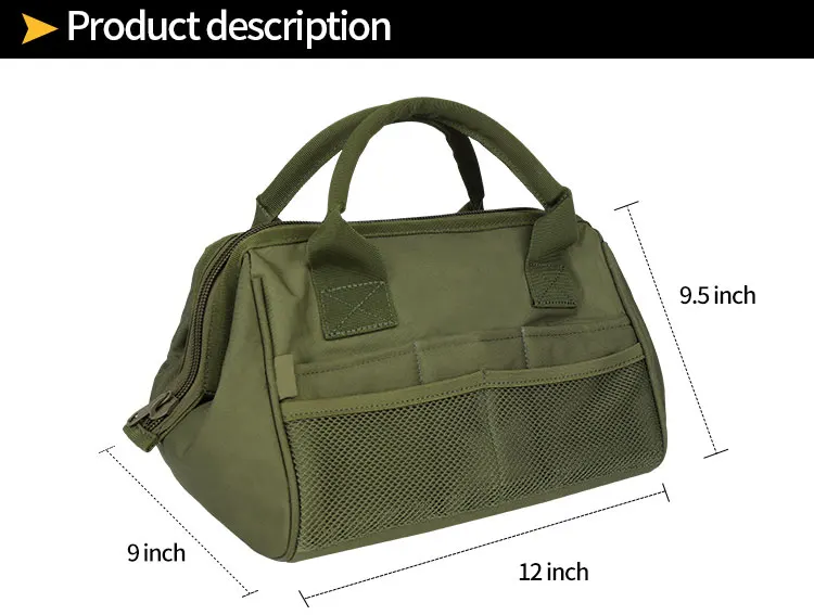 Bolsa táctica YAKEDA detalle dematerial