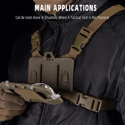 Soporte táctico para teléfono MOLLE plegable antideslizante universal