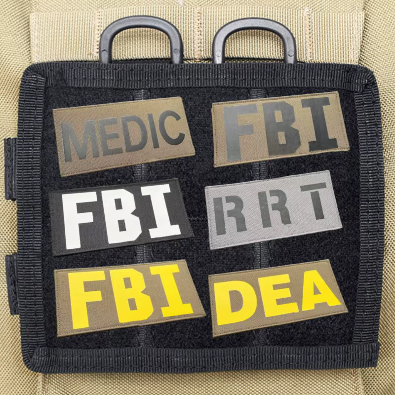 Parche táctico FBI DEA vista frontal