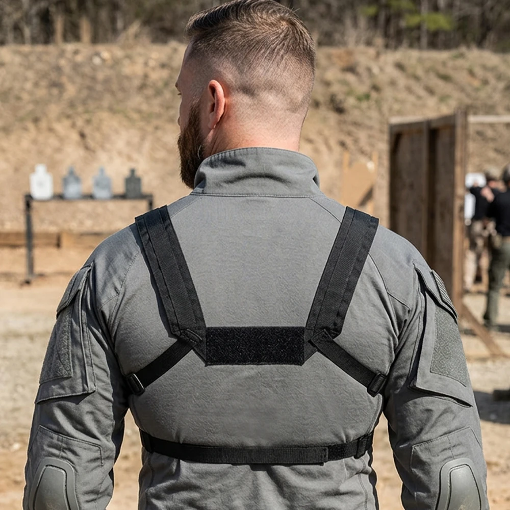 Chest rig táctico con triple portacargador y bolsillo administrativo - imagen 4
