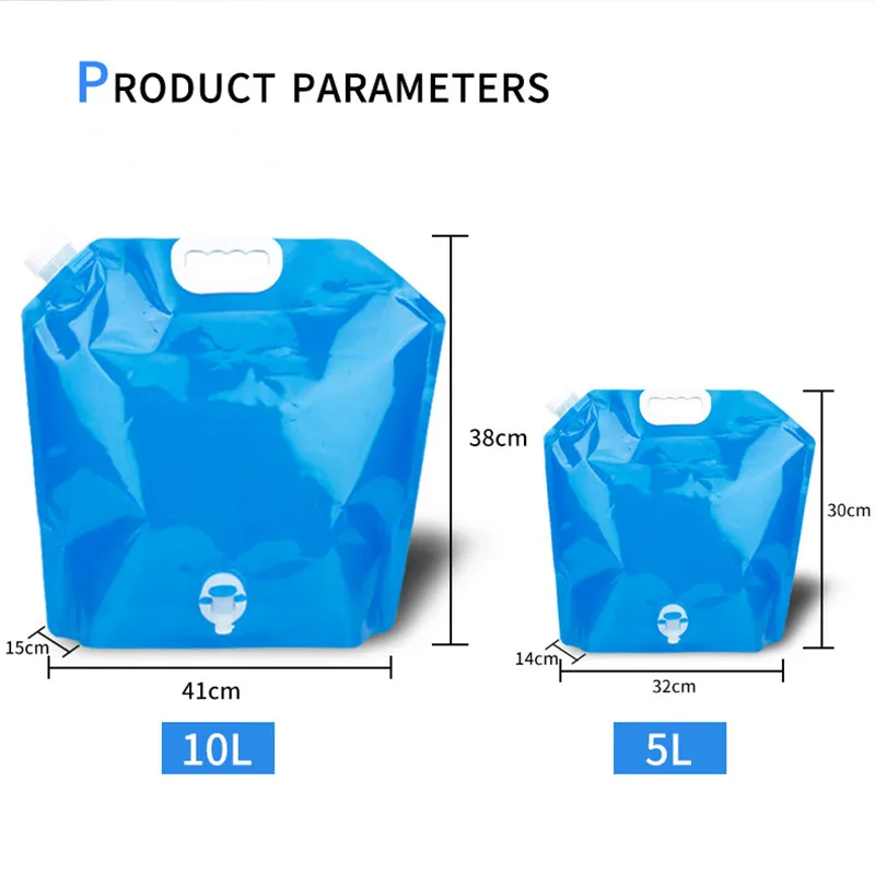 Bolsa de agua plegable portátil para camping y outdoor - imagen 4