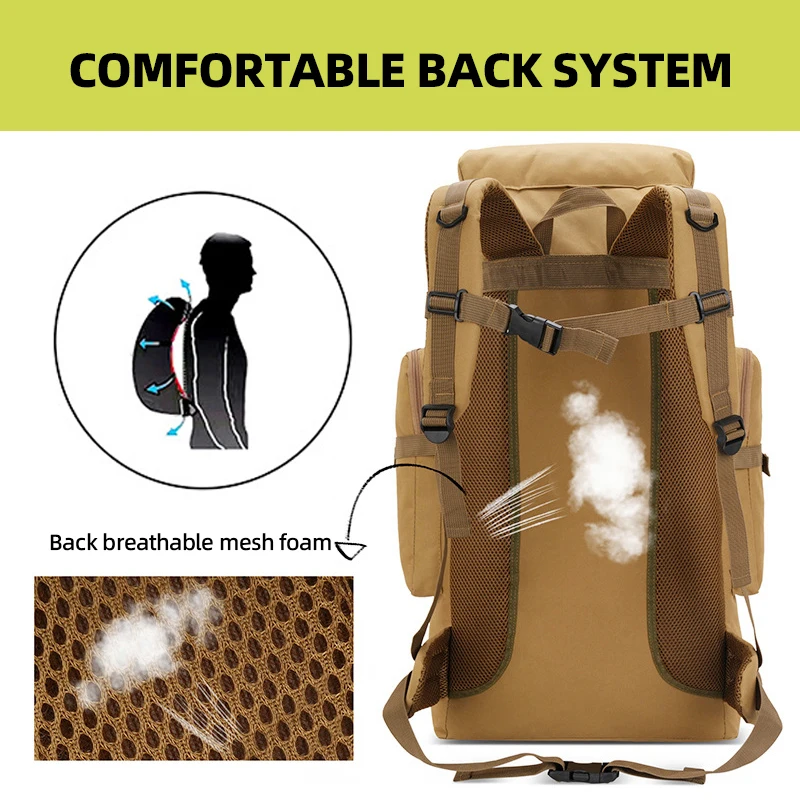 Mochila táctica Molle de viaje para senderismo y camping - imagen 3