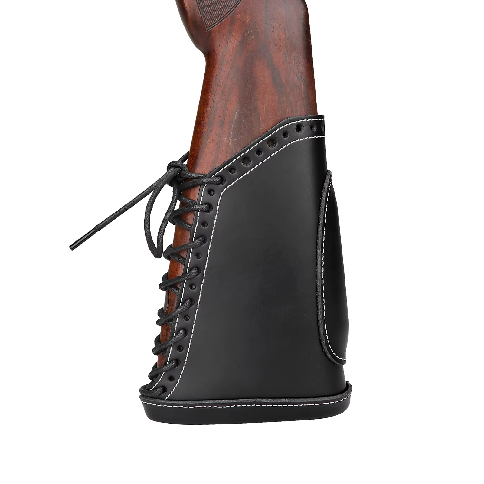 Tourbon funda cuero culata rifle antirretroceso elevador ajustable - imagen 2