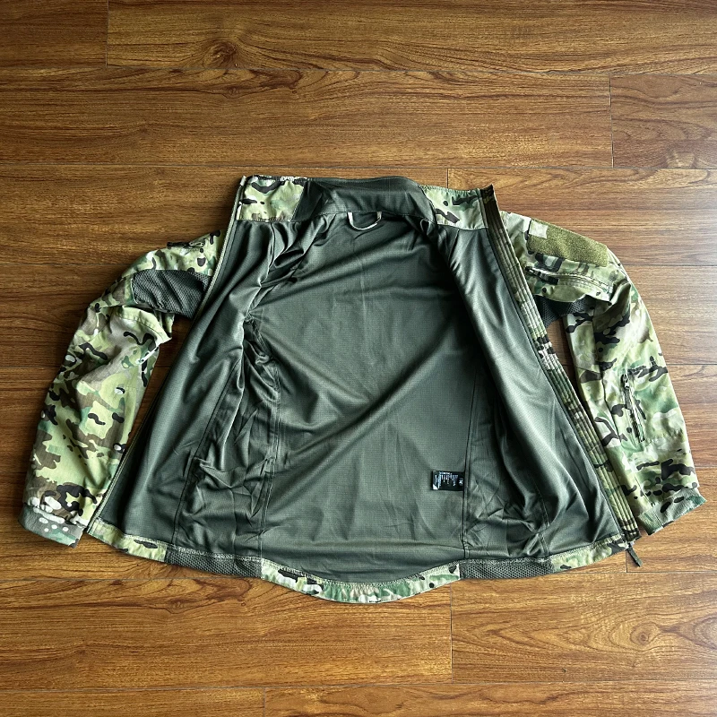 Chaqueta táctica Softshell PRO transpirable – Abrigo de acampada camuflaje - imagen 3