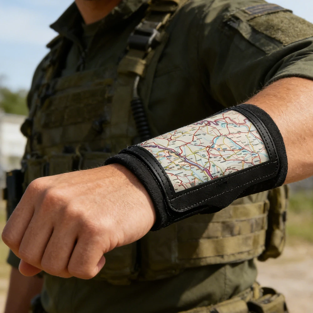 Brazalete táctico con bolsillo para mapas – senderismo y caza - imagen 4