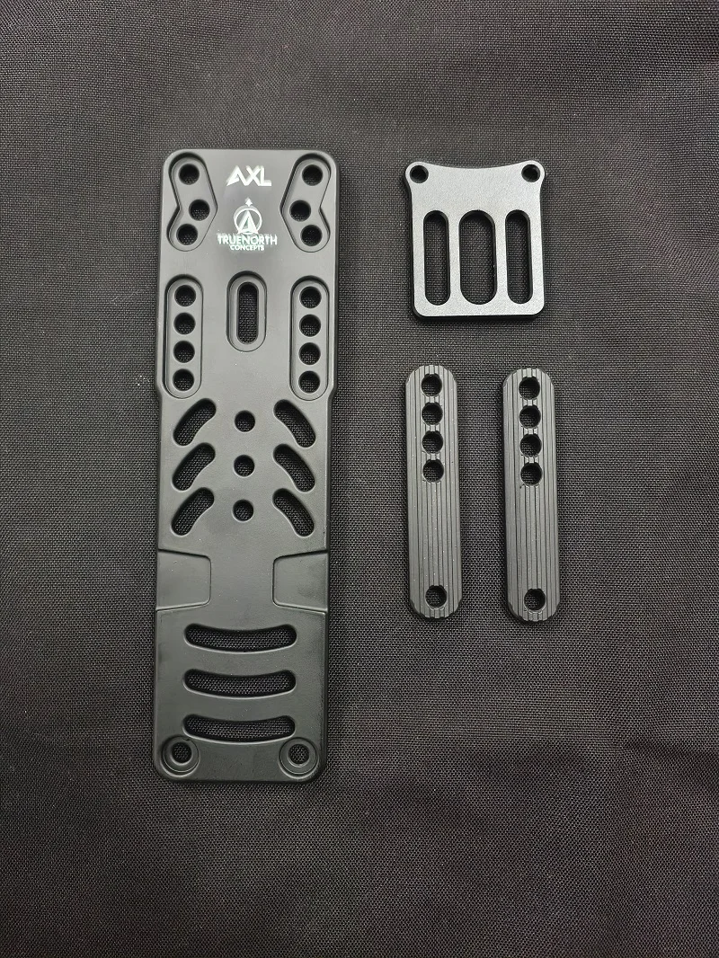 Placa de extensión metálica ajustable para equipamiento táctico