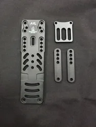 Placa de extensión metálica ajustable para equipamiento táctico