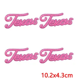 Parche bordado termoadhesivo slogan Texas Love Faith Grit
