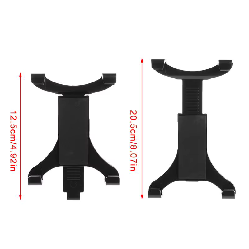 Vista frontal del soporte para tablet