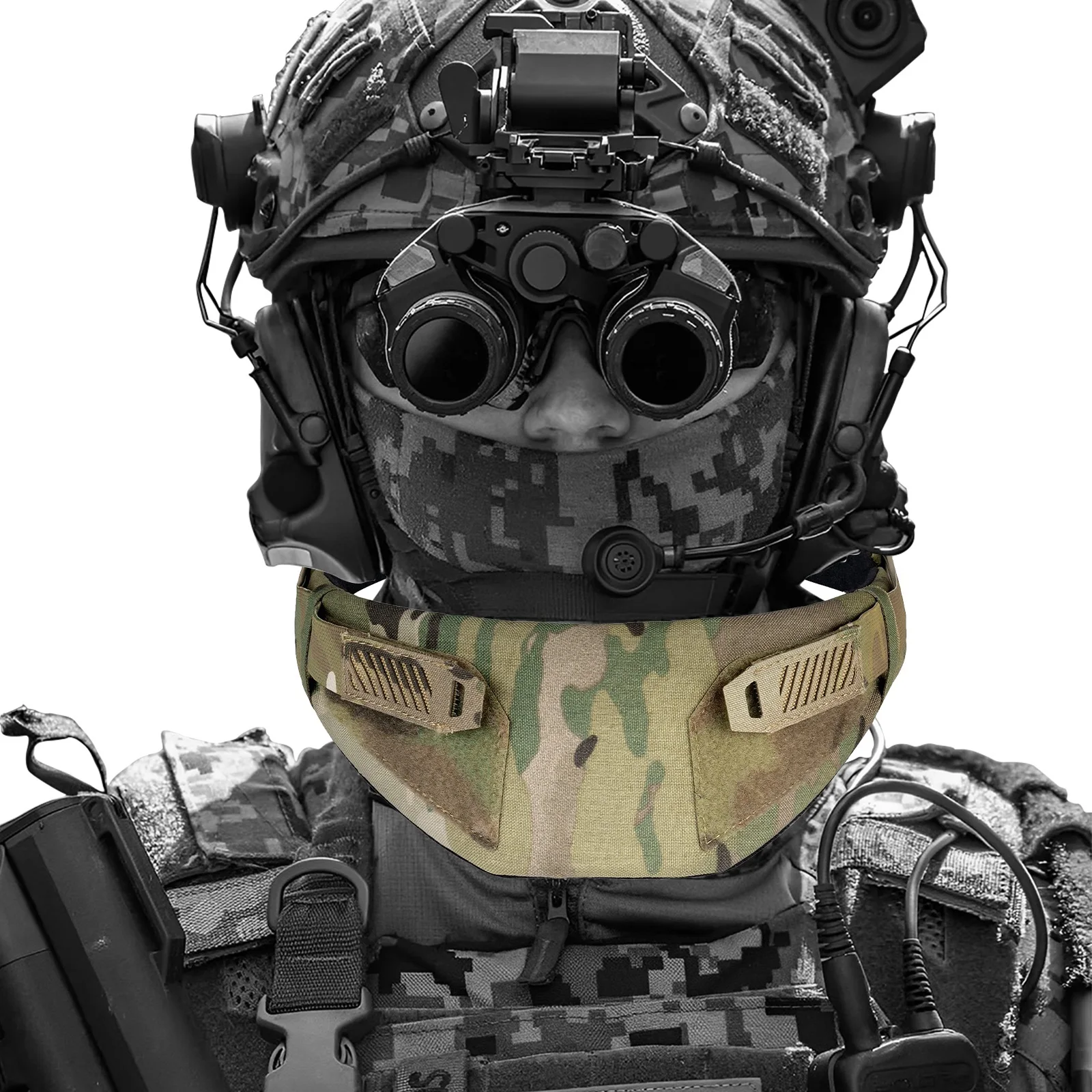 Protector cervical universal para chaleco táctico y airsoft paintball